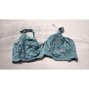 The Fabulous by Victoria's Secret 38G Arctic Green Unlined Lace Full Cup Bra NWT